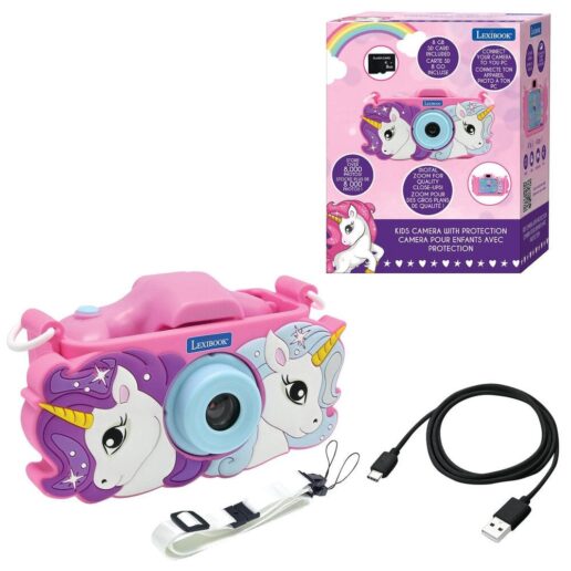 Unicorn Kids digital camera with protective cover