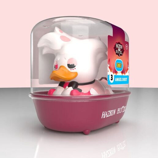 Hazbin Hotel Angel Dust Rubber Duck figure 9cm
