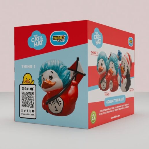 The Cat in the Hat Thing 1 Rubber duck figure 9cm