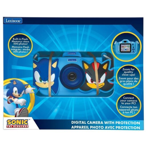 Sonic The Hedgehog Kids digital camera with protective cover