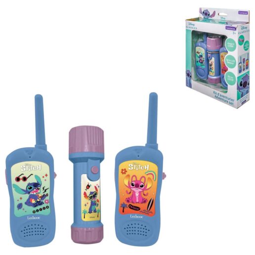 Disney Stitch Adventure set walkie-talkies + flashlight + compass