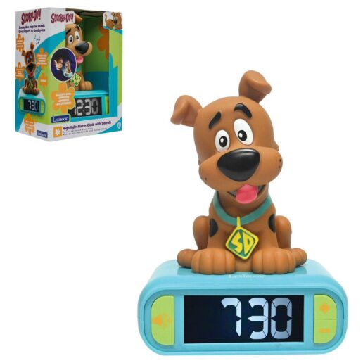 Scooby Doo Digital alarm clock with Doo 3D night light and sound effects
