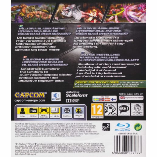 Street Fighter X Tekken Nordic Edition Playstation 3 PS3 Nordic (Begagnad)