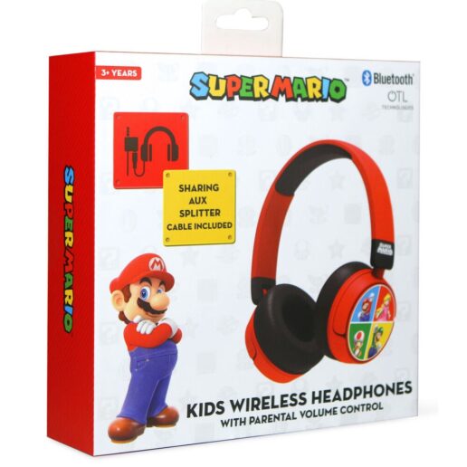 Mario Bros Super Mario and friends core headphones