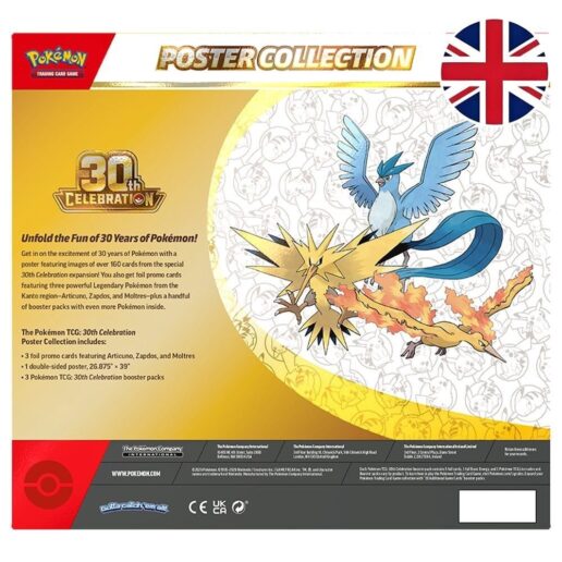 English Pokemon 30 Anniversary Blister pack cards