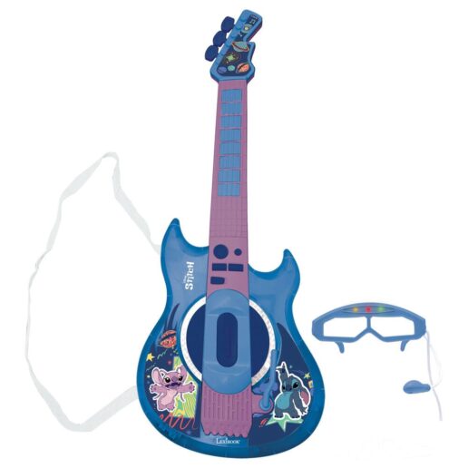 Disney Stitch Light-up electronic guitar with microphone