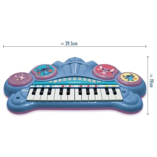 Disney Stitch Electronic keyboard with stool and microphone