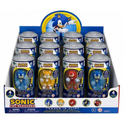 Sonic The Hedgehog assorted Slime tin + figure