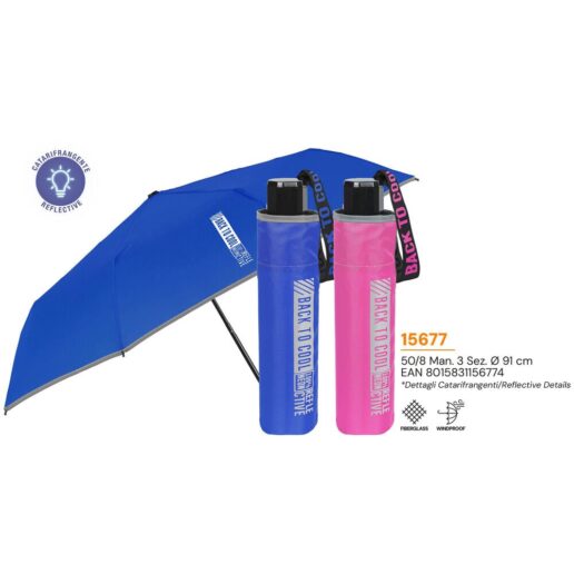 Assorted manual folding umbrella 50cm