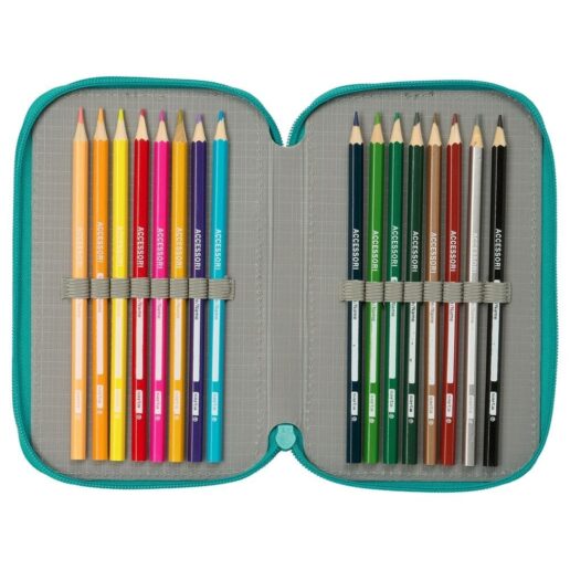 F.C. Barcelona triple pencil case 37pcs