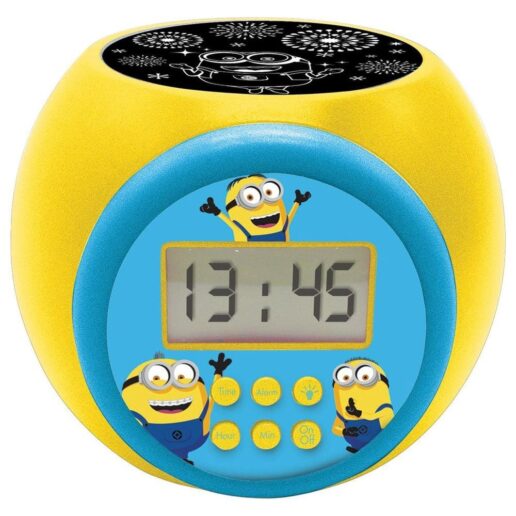 Minions projector alarm clock