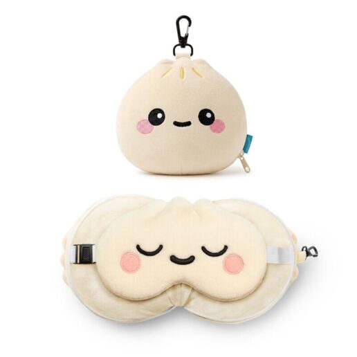 Bao House Bao Bun Foodiemals Relaxeazzz travel pillow with eye mask