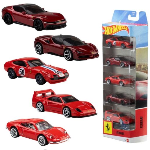 Hot Wheels Ferrari pack 5 vehicles