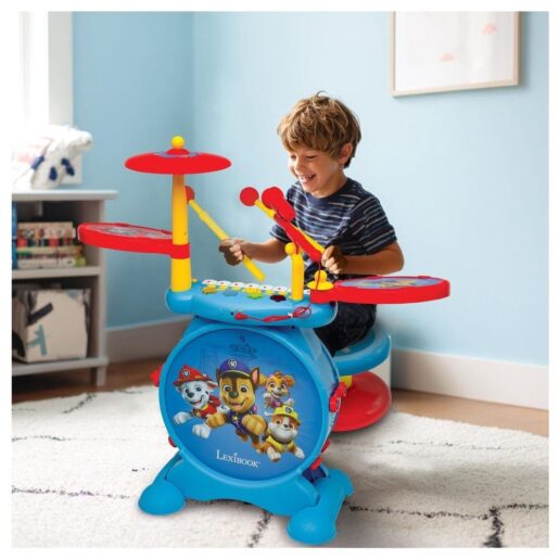 Paw Patrol Light-up electronic drum set with seat
