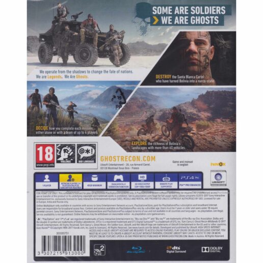 Tom Clancys Ghost Recon Wildlands Playstation 4 PS4