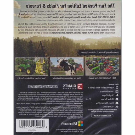Farming Simulator 22 Platinum Edition Xbox Series X Xbox One