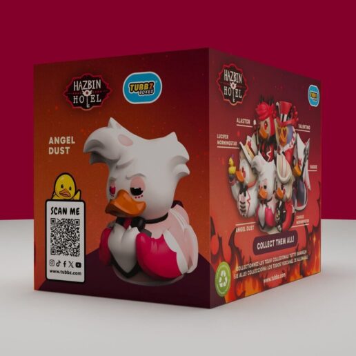 Hazbin Hotel Angel Dust Rubber duck figure 9cm