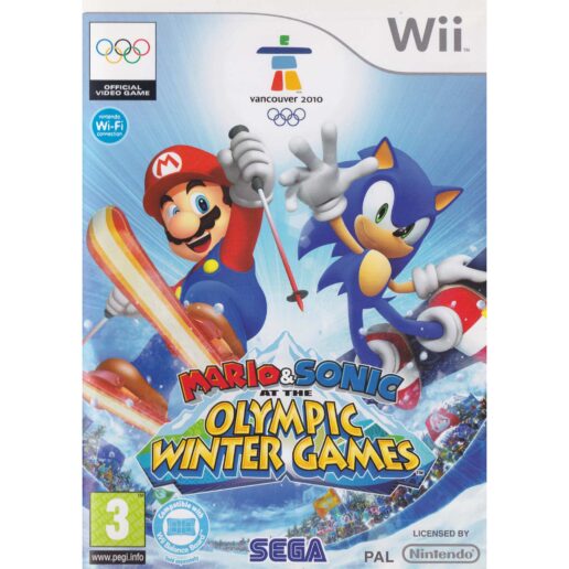 Mario & Sonic at the Olympic Winter Games Nintendo Wii Nordic (Begagnad)