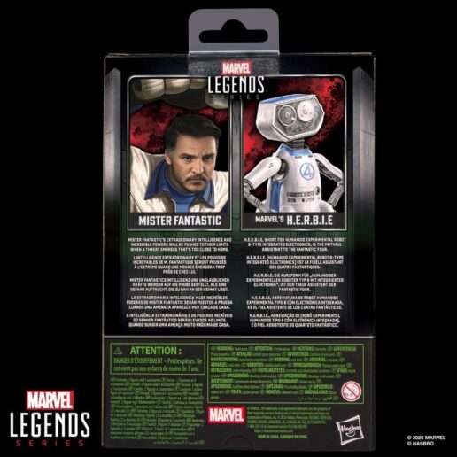 Marvel Legends Series Avengers Doomsday Mister Fantastic and Marvels H.E.R.B.I.E. figure 15cm