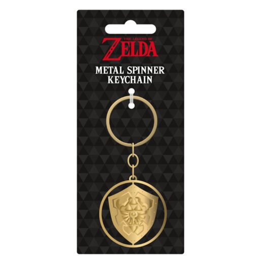 The Legend of Zelda Triforce metal spinner keychain