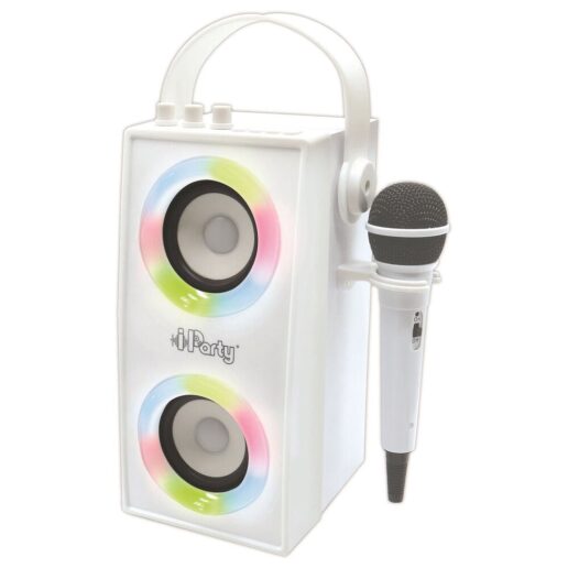 iParty Portable Bluetooth speaker with microphone and light effects