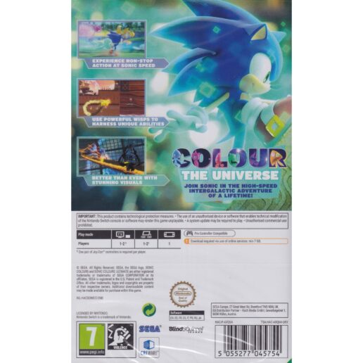 Sonic Colours Ultimate Nintendo Switch (Code in a box)