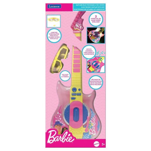 Barbie light-up electronic guitar with microphone