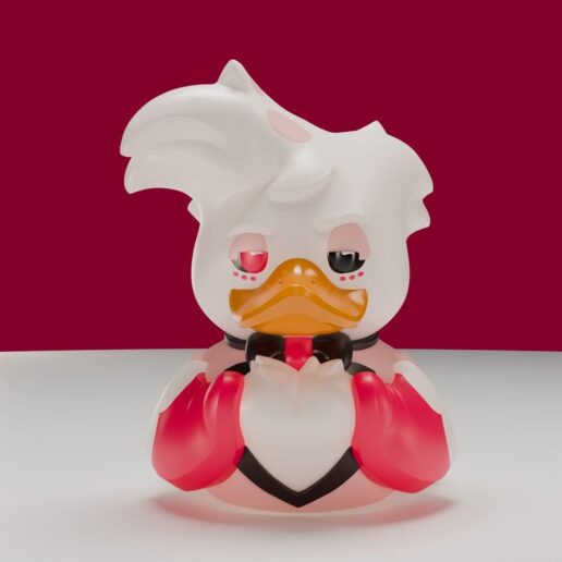 Hazbin Hotel Angel Dust Rubber duck figure 9cm