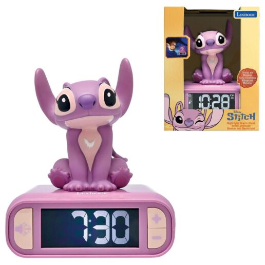 Disney Stitch 3D night light digital alarm clock