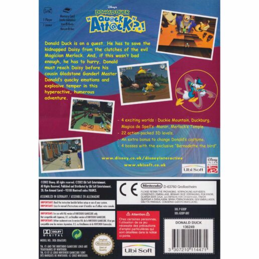 Donald Duck Quack Attack Nintendo Gamecube (Begagnad)