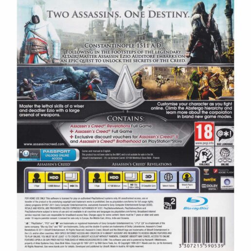 Assassins Creed Revelations Playstation 3 PS3 (Begagnad)