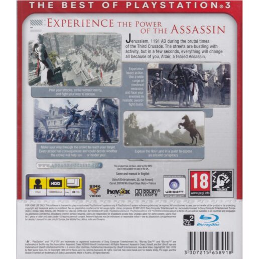 Assassins Creed Playstation 3 PS3 Essentials