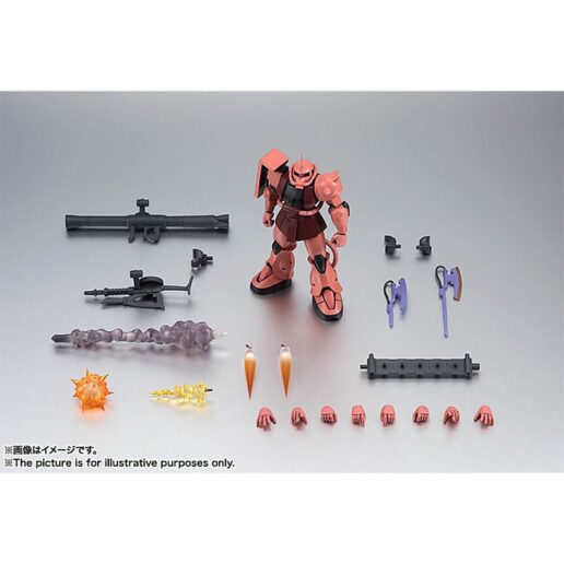 Mobile Suit Gundam Robot Spirits MS 06S Chars Zaku ver ANIME Reissue figure 12,5cm