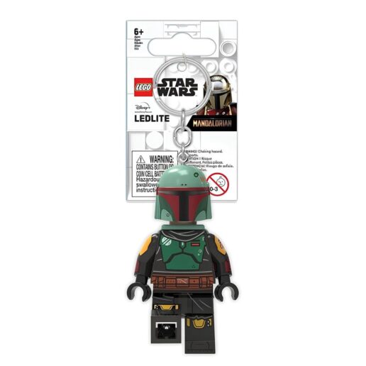 Lego Star Wars The Mandalorian Boba Fett keychain light