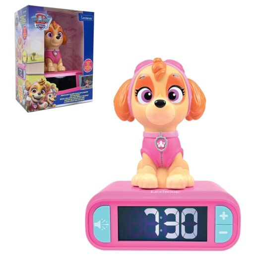 Paw Patrol Skye 3D night light digital alarm clock