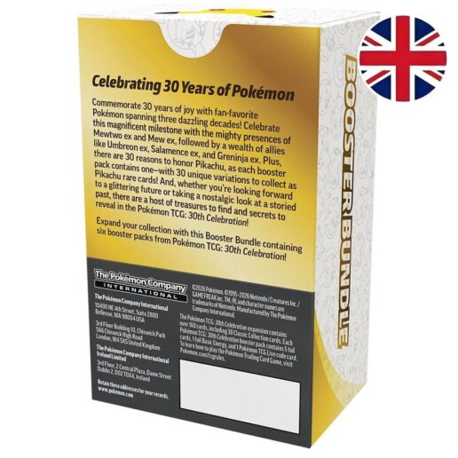 English Pokemon 30 Anniversary Booster Bundle Card came