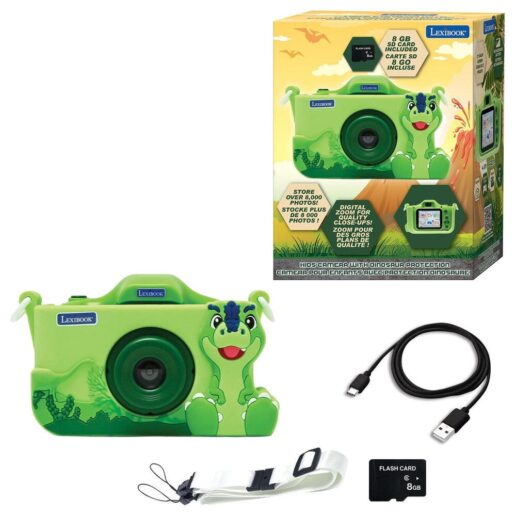 Dinosaur Kids digital camera with protective cover
