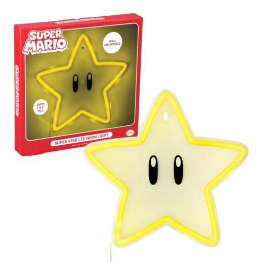 Super Mario Bros Super Star Neon Wall Lamp