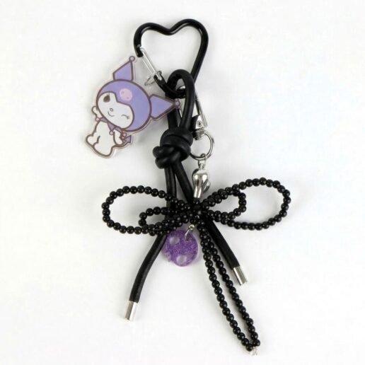 Hello Kitty Kuromi keychain