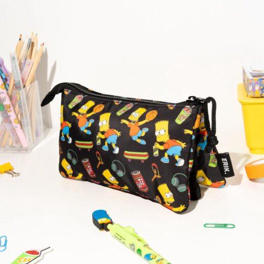 The Simpsons Bart triple pencil case