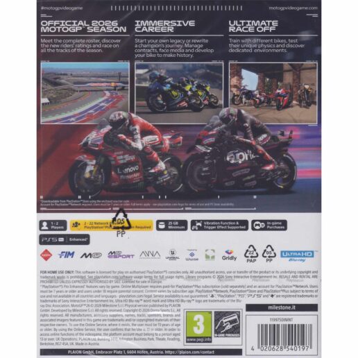 MotoGP 26 Day One Edition Playstation 5 PS5