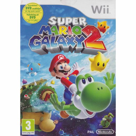 Super Mario Galaxy 2 Nintendo Wii Box + Bonus DVD Nintendo Wii Swedish (Begagnad)