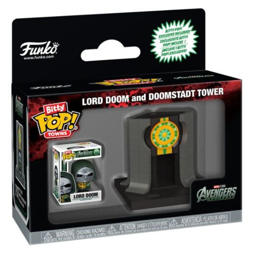 Bitty POP figure Ride Marvel Studios Avengers Doomsday Lord Doom And Doomstadt Tower