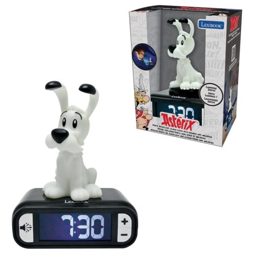 Asterix Idefix alarm clock with night light