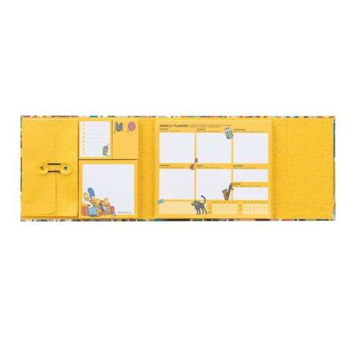 The Simpsons weekly planner with sticky notes