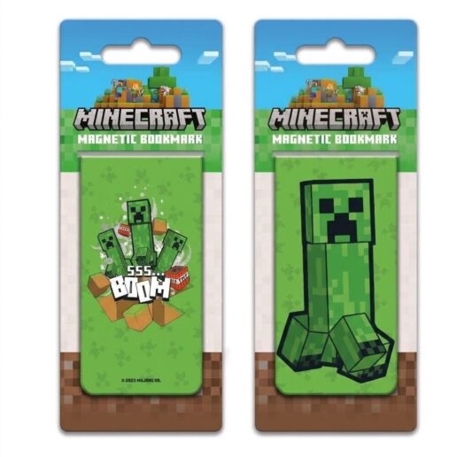 Minecraft Creeper magnetic bookmark assorted