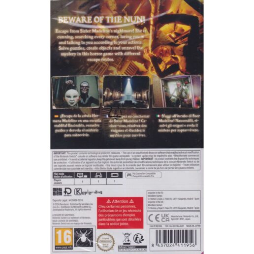 Evil Nun The Broken Mask Nintendo Switch