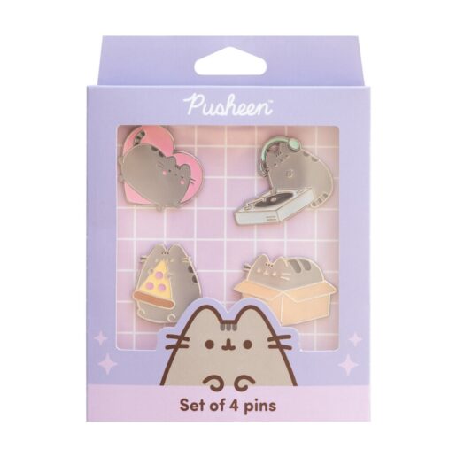 Pusheen set of 4 pins