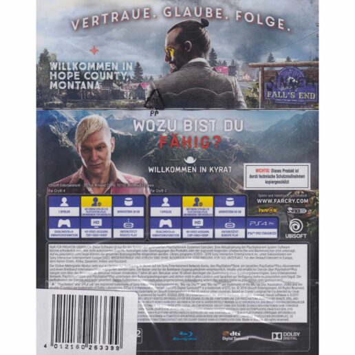 Far Cry 4 + Far Cry 5 Double Pack Playstation 4 PS4 DE Multi-language in Game