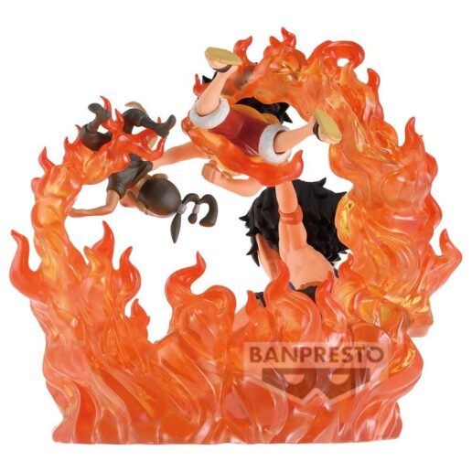 One Piece WCF Log Stories Marineford Portgas D Ace & Monkey D Luffy figure 10cm
